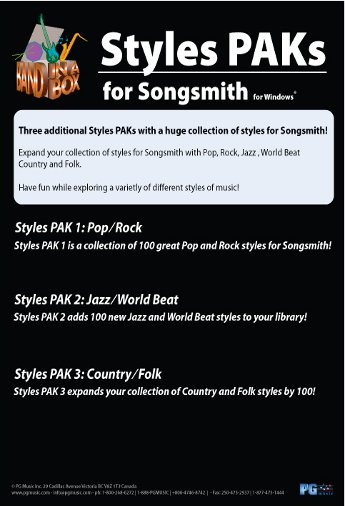 SongSmith StylePAKs