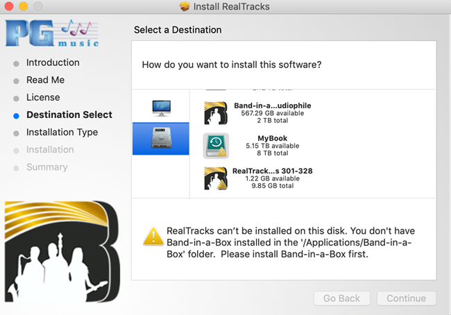 RealTracks cannot be installed
