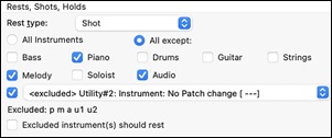 Chord Options dialog 