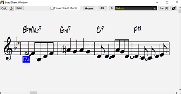 leadsheet showing 1 stav per page