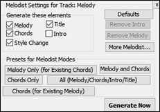 Melodist Settings panel