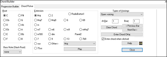 Chord Builder - Chord Picker