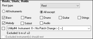 Chord Options dialog 