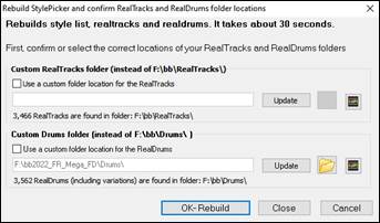 rebuild confirm dialog